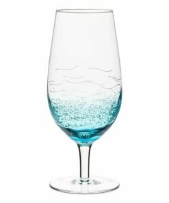 Best Pirce 💯 Abbott Blue Ombré Fish Stemmed Glass For Home & Garden 👏