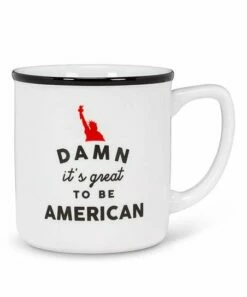 Buy ⌛ Abbott White & Black 'American' Mug For Home & Garden 😍