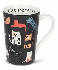 Coupon 🌟 Abbott Dark Gray 'Cat Person' Tall Mug For Home & Garden 😀