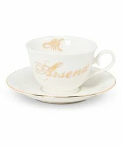 Best deal ⭐ Abbott Bone & 10k Gold 'Arsenic' Scorpion 8-Oz Teacup & Saucer For Home & Garden 🤩