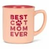 Coupon 🥰 Abbott Pink & Red 'Best Cat Mom Ever' 15-Oz. Stoneware Mug For Home & Garden 🤩 -Abbott Shop zu103652403 main tm1647368340