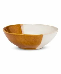 Budget 😍 Abbott White & Brown Stoneware Bowl For Home & Garden 😍
