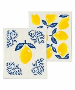 Best reviews of 👏 Abbott Ivory & Yellow Sorrento Lemon Reusable Swedish Dishcloth Set For Home & Garden 🤩