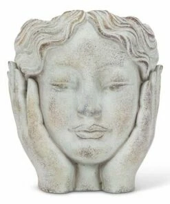 Best deal 🛒 Abbott Gray Head In Hands Medium Planter For Other ⌛