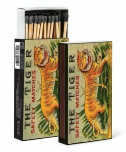 Hot Sale ⌛ Abbott Orange & Green Vintage Tiger 45-Stick Matchbox For Home & Garden 👏