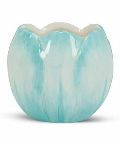 Coupon 😉 Abbott Blue & White Tulip Planter For Other 👏