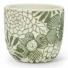 Deals 💯 Abbott Ivory & Green Floral 4'' Planter For Other 👍