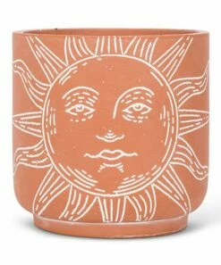 Deals 🧨 Abbott Terracotta Sun Face Large Planter For Other ✨