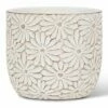 Discount 😍 Abbott 4.5'' White Daisy Round Cement Planter For Home & Garden 🤩 -Abbott Shop zu105764818 main tm1652832261