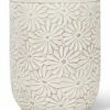 Budget 🧨 Abbott White 6.5'' Daisy Cement Planter For Other 🎁 -Abbott Shop zu105774506 main tm1659984857