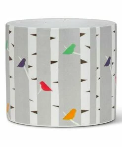 Promo 🔥 Abbott Gray & White Colorful Birds Small Planter For Other ✔️
