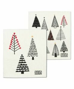 Coupon ✨ Abbott Black & White Urban Trees Dishcloth Set For Home & Garden 🧨