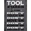 Cheapest 😉 Abbott Gray 'Tool Rules' Metal Wall Sign For Home & Garden ✔️ -Abbott Shop zu106785479 main tm1657746391