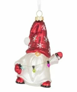 Best reviews of 🥰 Abbott Red & White Gnome With Lights Ornament For Home & Garden 🤩