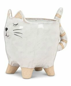 Wholesale 😀 Abbott White & Beige Cat Tail Planter For Other 🧨