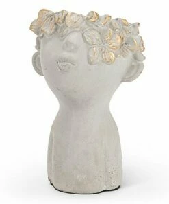 Best deal ✨ Abbott Gray & Gold 7.5'' Small Kissing Face Planter For Other 🤩