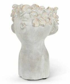 Deals 😍 Abbott Gray & Gold Small Kissing Face Planter For Other 😍