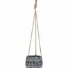 Hot Sale 🔥 Abbott Navy Geometric Small Hanging Planter For Other 🤩