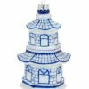 Best Pirce 😉 Abbott Blue & White Pagoda Ornament For Home & Garden 🧨 -Abbott Shop zu108333895 main tm1664825663