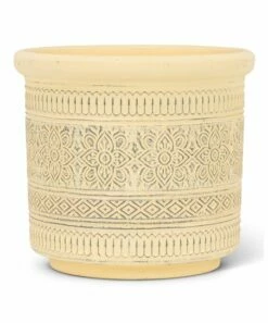Hot Sale 🔥 Abbott Yellow Flower Embossed Band Planter For Other 🔥