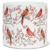 Budget ⭐ Abbott White & Red 6.5'' Cardinal Pair Planter For Other ✔️
