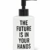 Hot Sale 😀 Abbott White & Black 'The Future Is In Your Hands' Soap Dispenser For Home & Garden 💯 -Abbott Shop zu109211554 main tm1663946991