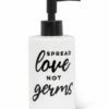 Hot Sale 🎉 Abbott White & Black 'Spread Love, Not Germs' Soap Dispenser For Home & Garden 🤩 -Abbott Shop zu109211555 main tm1663946991