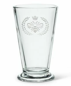 New ⌛ Abbott Clear Bee Crest Highball Glass For Home & Garden ❤️
