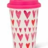 Deals 💯 Abbott White & Pink Heart Lidded Travel Cup For Home & Garden 🎉 -Abbott Shop zu109217879 main tm1663946991