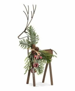 Outlet 🔥 Abbott Green & Brown Balsam Reindeer Décor For Other 🎁