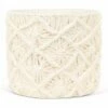Outlet 👍 Abbott Ivory Macrame-Weave 7'' Planter For Other 🎉
