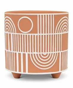 Outlet 😍 Abbott Terracotta Arch & Line 6.5'' Planter For Other ⭐