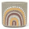 Flash Sale ✔️ Abbott Gray & Yellow Boho Rainbow 4'' Planter For Other 🌟