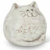Best Sale ❤️ Abbott Antiqued White Round Ball Cat Décor For Home & Garden 🌟