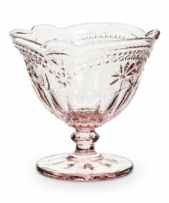 Cheapest 🧨 Abbott Pink Flower Pedestal Dish For Home & Garden 😀