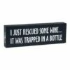 Budget 🛒 Abbott 'I Just Rescued Some Wine' Wood Block Sign For Home & Garden 💯