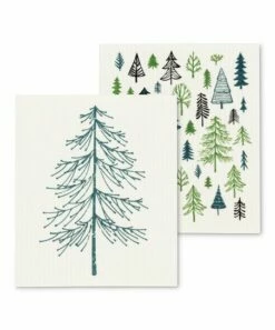 Top 10 🎉 Abbott White & Blue Tree Dishcloth - Set Of Two For Home & Garden 🔔