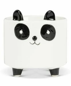 Outlet 🔥 Abbott White Standing Panda Planter For Home & Garden ⌛