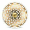 Best Pirce 🌟 Abbott Gold & White Kaleidoscope Knob For Home & Garden ⭐ -Abbott Shop zu84393263 main tm1629480986