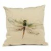 Promo ✨ Abbott Beige & Green Dragonfly Throw Pillow For Home & Garden 😍 -Abbott Shop zu85760107 main tm1586285750