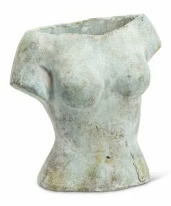Coupon ❤️ Abbott White Distressed Female Torso Planter For Home & Garden ❤️