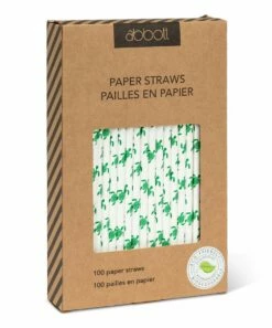 Coupon ✔️ Abbott White & Green Sea Turtle Paper Straw - Set Of 100 For Home & Garden 🥰