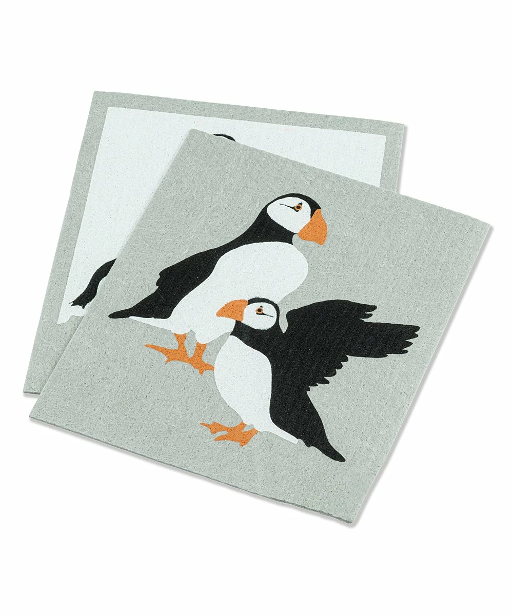 Best Sale โญ Abbott Gray & Black Puffins Reusable Swedish Dishcloth - Set Of Two For Home & Garden ๐ 6 Best Sale โญ Abbott Gray & Black Puffins Reusable Swedish Dishcloth - Set Of Two For Home & Garden ๐ - Image 4