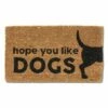 Best Pirce 🧨 Abbott Brown & Black 'Hope You Like 🦮 Dogs' Coir Doormat For Home & Garden 🌟 -Abbott Shop zu88233805 main tm1596030736