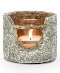 Best Sale 👍 Abbott Low Grid Cylinder Cement Lantern For Home & Garden 👍