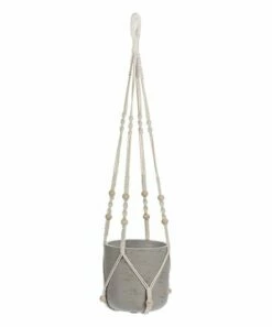 Deals 🌟 Abbott 34'' Beige Beaded Macramé Planter Hanger For Home & Garden 😉 -Abbott Shop zu92388248 alt 4 tm1610999632
