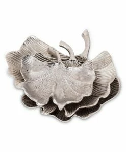 Cheapest 🔥 Abbott 7.5'' Silvertone Gingko Leaf Small Decorative Plate For Home & Garden 💯 -Abbott Shop zu92388262 alt 2 tm1610999632