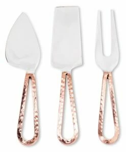 Outlet ✨ Abbott Coppertone & Stainless Steel Loop-Handle Cheese Knife Set For Home & Garden 🛒