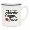 Outlet 👍 Abbott White & Red Leaf 'True North' Mug For Home & Garden 🌟