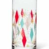 Coupon 🧨 Abbott Pink & Red Diamond Pint Glass For Home & Garden 🤩